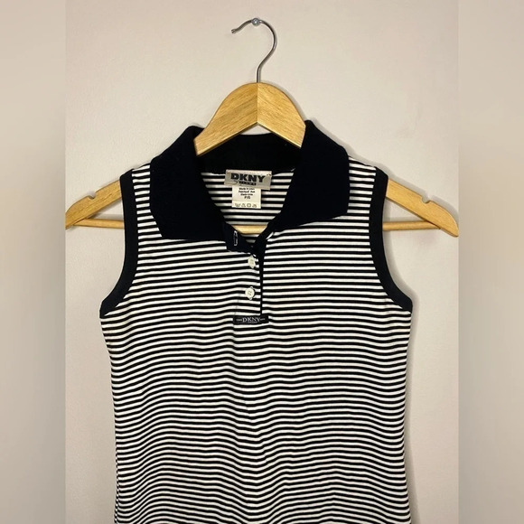 Vintage Y2K DKNY Striped Mini Dress - Picture 6 of 6